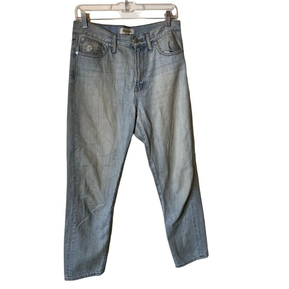 Madewell womens jeans The perfect summer jean high rise straight blue zip fly